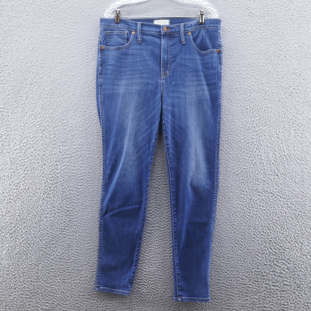 Madewell High Rise Skinny Jeans Womens‎ 32 Medium Wash Blue Stretch Denim